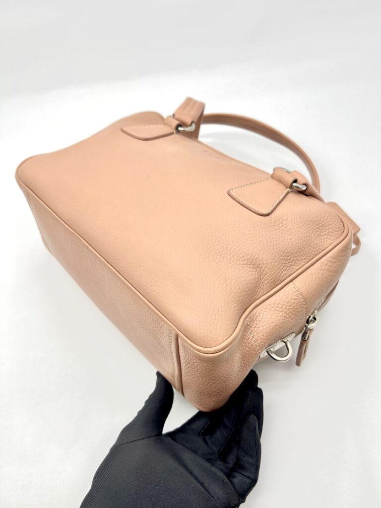 Bauletto Zip Vitello Daino Cammeo Rosa