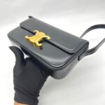 Triomphe Shoulder Bag Black GHW