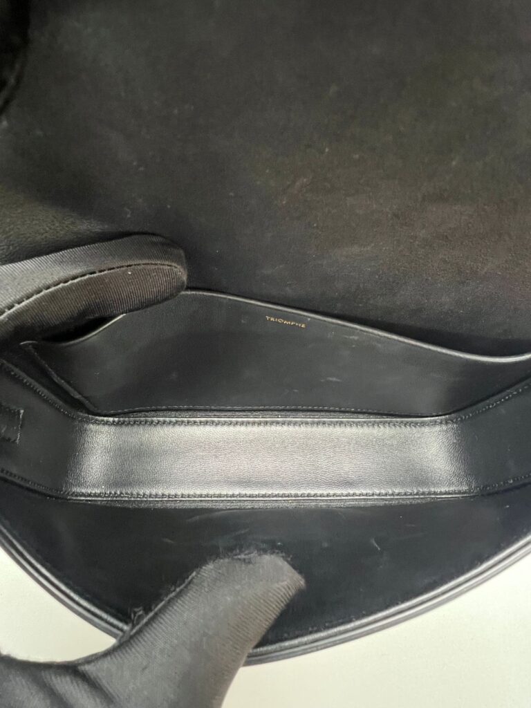 Triomphe Shoulder Bag Black GHW