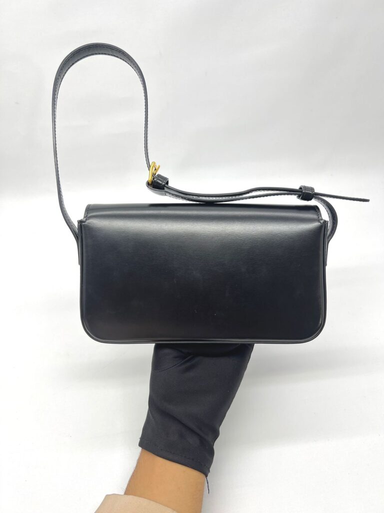 Triomphe Shoulder Bag Black GHW