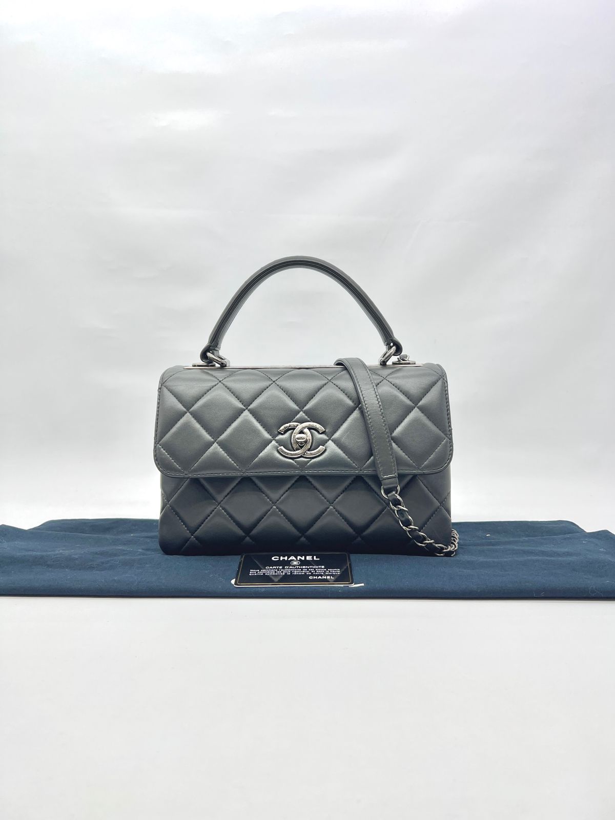 CC Trendy Lambskin Grey RHW