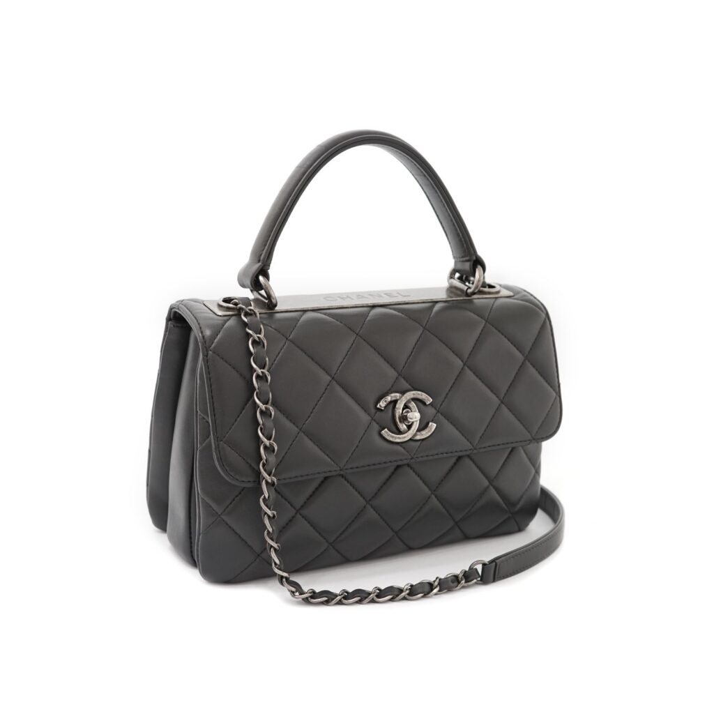 CC Trendy Lambskin Grey RHW