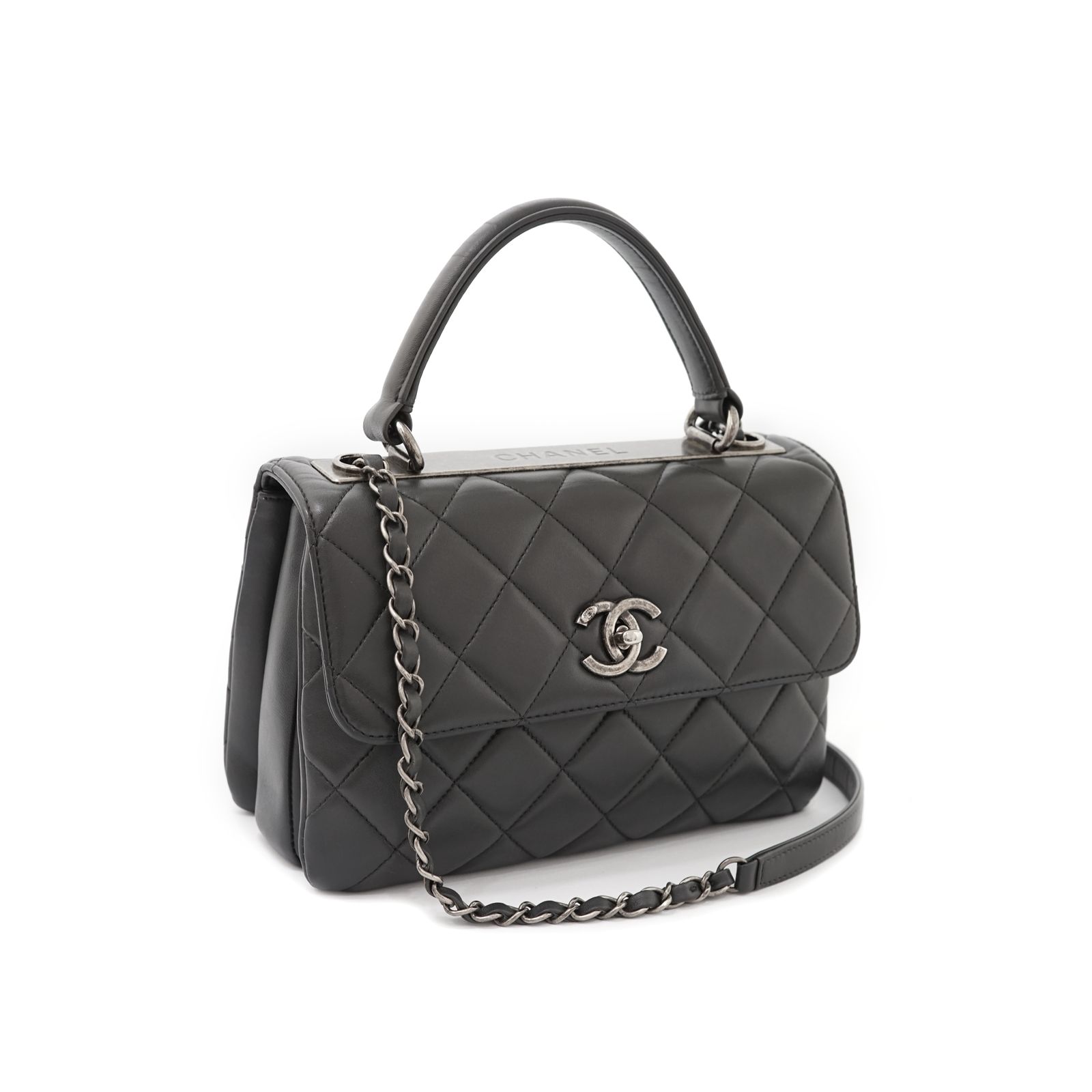 CC Trendy Lambskin Grey RHW