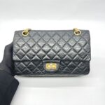 Reissue 226 Medium Crinkled Calfskin Black GHW