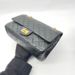 Reissue 226 Medium Crinkled Calfskin Black GHW