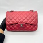 Jumbo Classic D Flap Caviar Red SHW