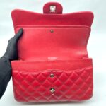 Jumbo Classic D Flap Caviar Red SHW