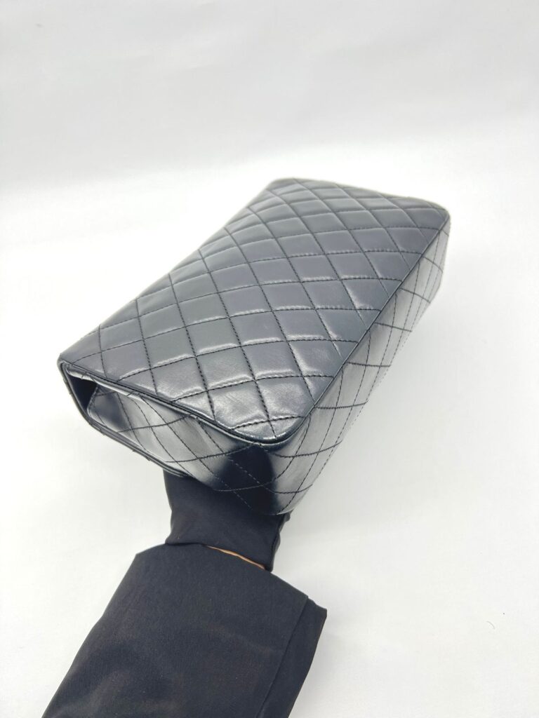 Flap Tangled Pearl Lambskin Black GHW