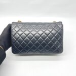 Flap Tangled Pearl Lambskin Black GHW
