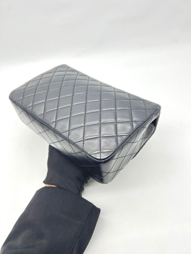 Flap Tangled Pearl Lambskin Black GHW