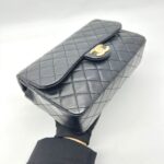 Flap Tangled Pearl Lambskin Black GHW