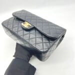 Flap Tangled Pearl Lambskin Black GHW