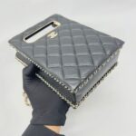 Chain Around Cut Out Handle Evening Caviar Black GHW