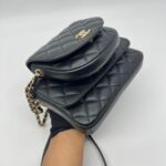 Side Pack Lambskin Black GHW