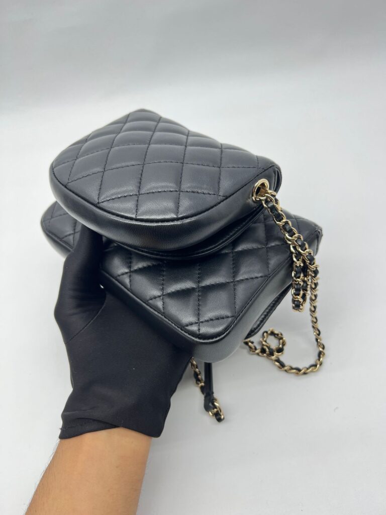Side Pack Lambskin Black GHW