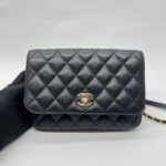 Side Pack Lambskin Black GHW