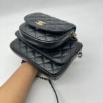 Side Pack Lambskin Black GHW