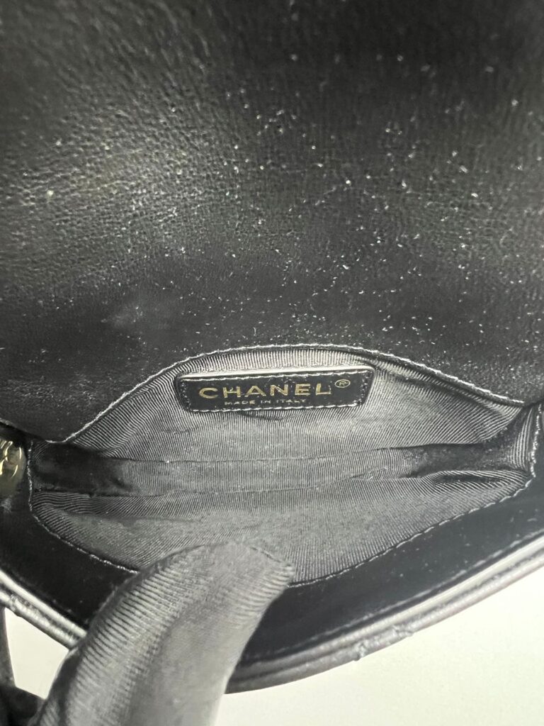 Side Pack Lambskin Black GHW