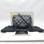 Side Pack Lambskin Black GHW