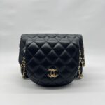 Side Pack Lambskin Black GHW