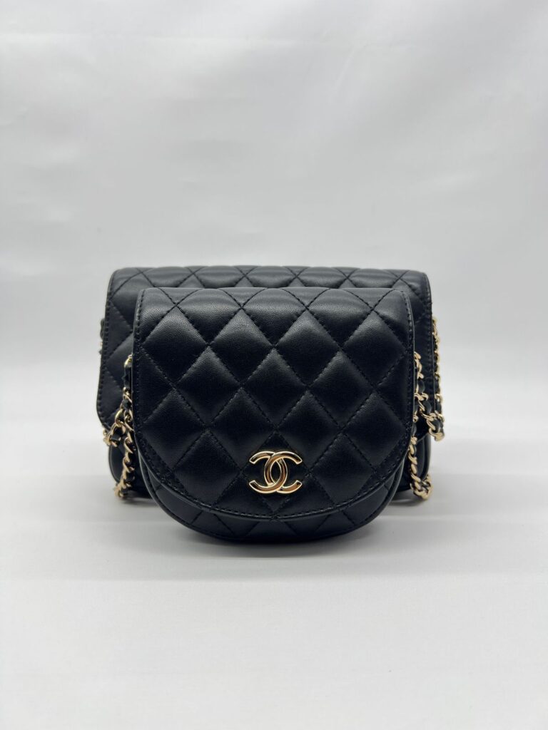 Side Pack Lambskin Black GHW