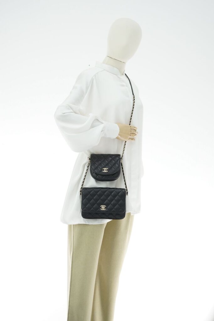 Side Pack Lambskin Black GHW