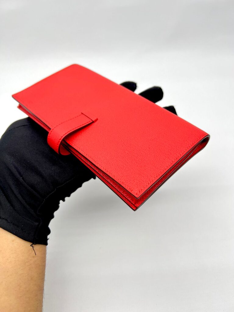 Bearn Long Wallet Epsom/Chevre Mysore Rouge Tomate GHW