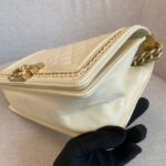 Boy 25 Lambskin Ivory Chain GHW