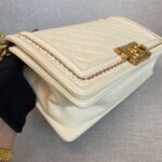 Boy 25 Lambskin Ivory Chain GHW