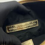 Le Cagole Xs Agneau Gold GHW Diamond