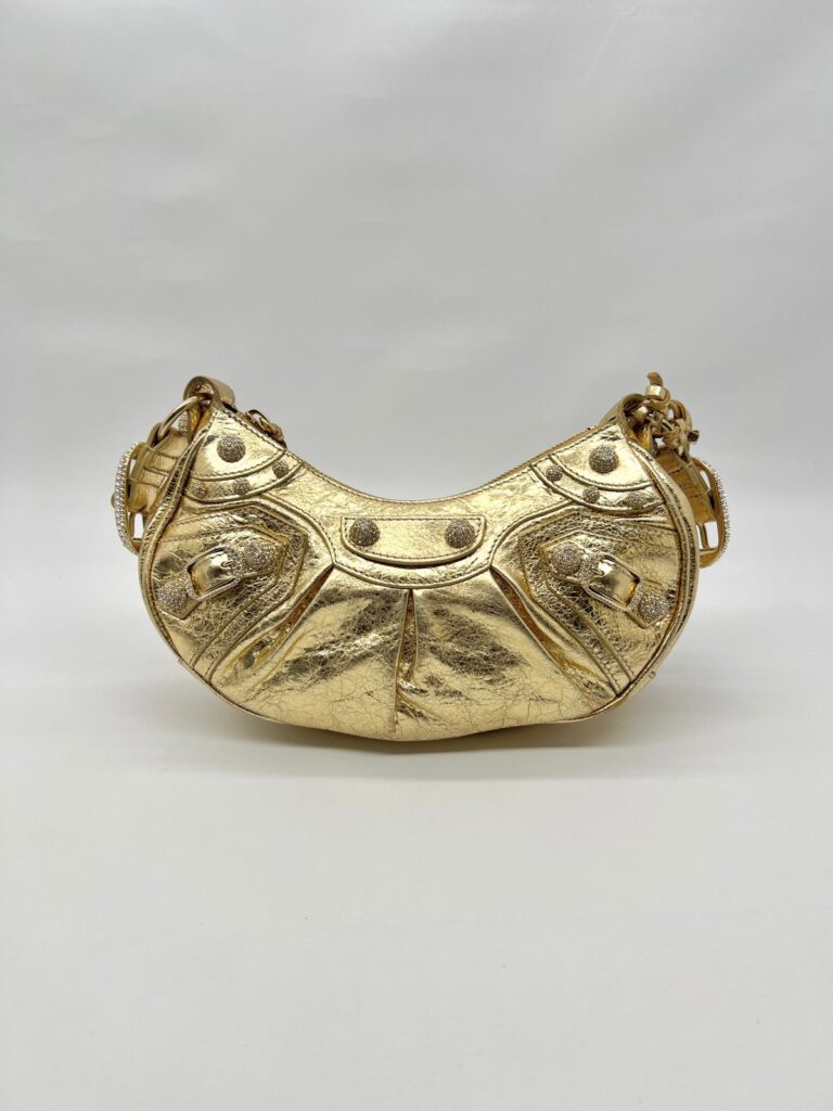 Le Cagole Xs Agneau Gold GHW Diamond