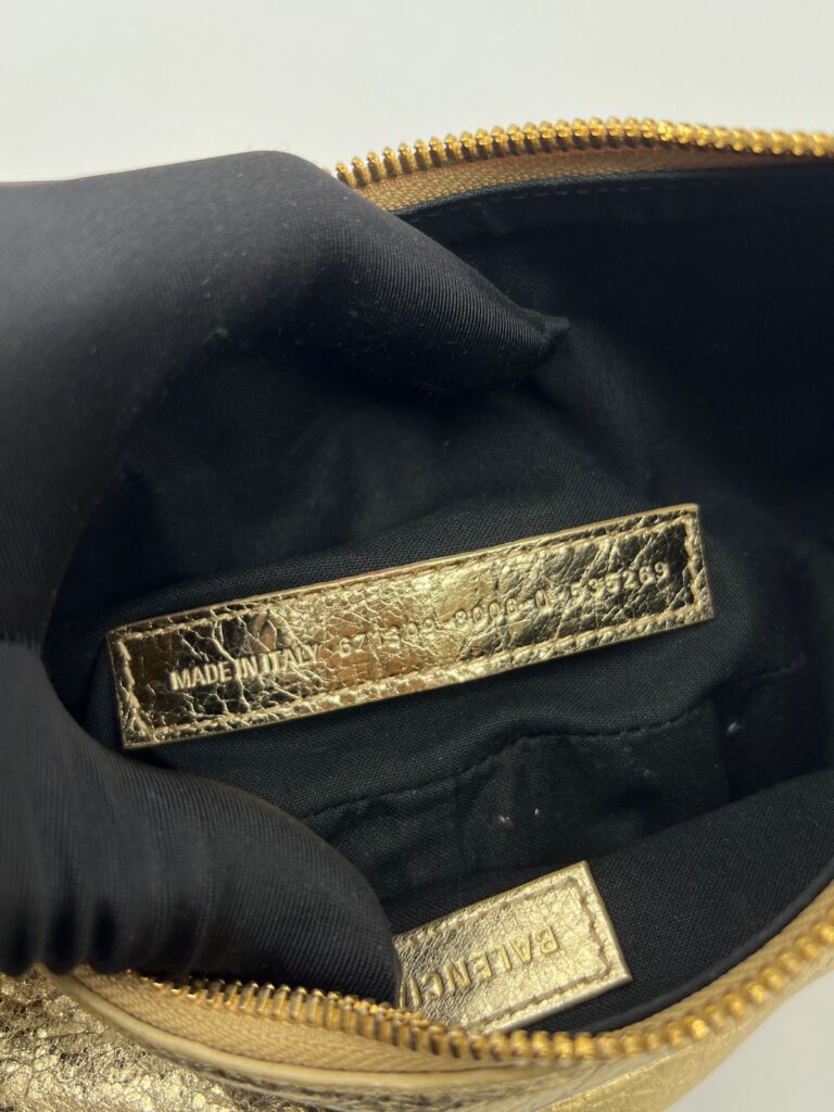 Le Cagole Xs Agneau Gold GHW Diamond