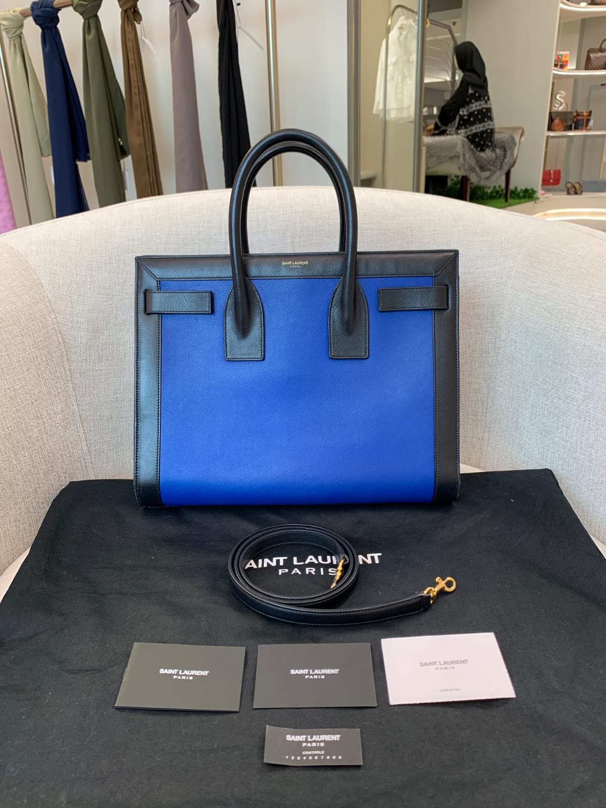 Sac De Jour Blue Black GHW