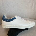 Luxembourg Sneaker White Monogram Denim