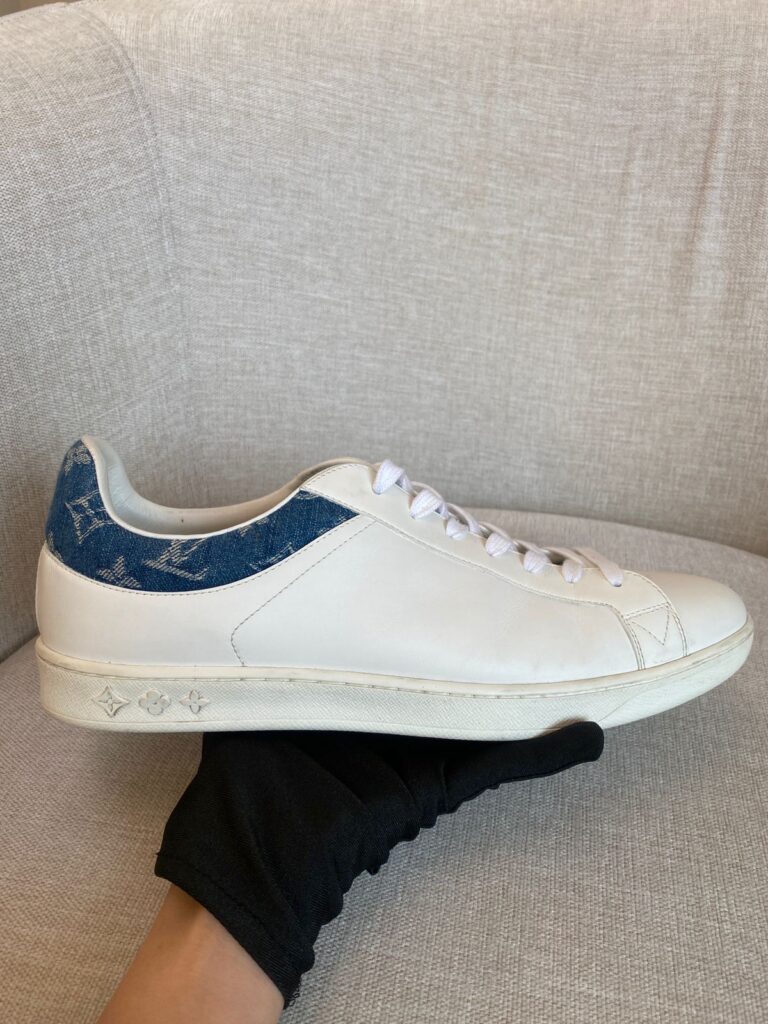 Luxembourg Sneaker White Monogram Denim