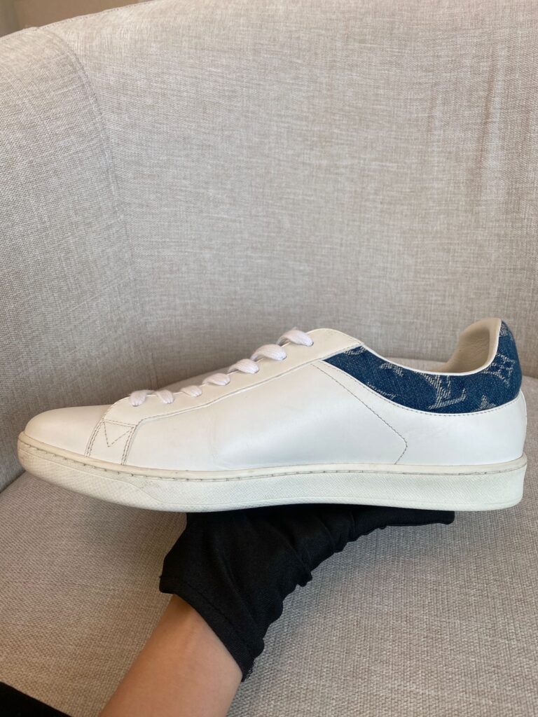 Luxembourg Sneaker White Monogram Denim