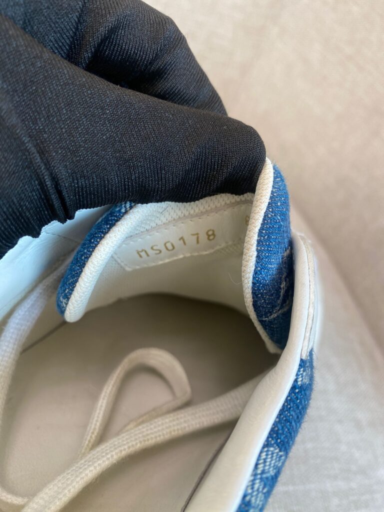 Luxembourg Sneaker White Monogram Denim