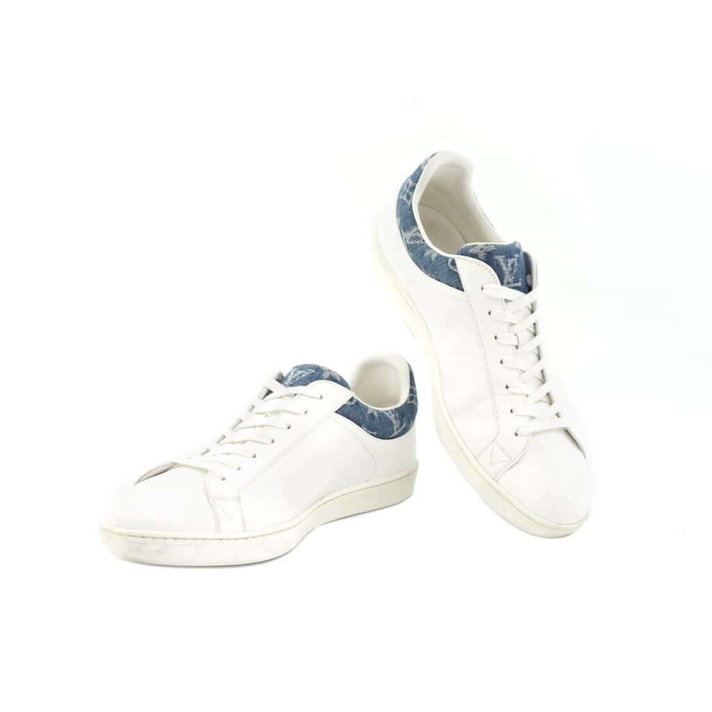 Luxembourg Sneaker White Monogram Denim
