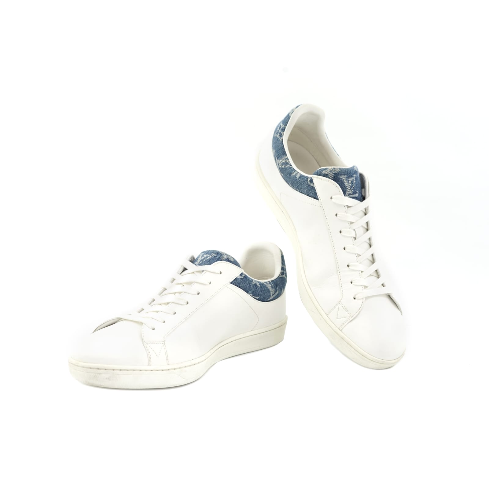 Luxembourg Sneaker White Monogram Denim