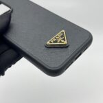 Case For Iphone 15pm Saffiano Black GHW