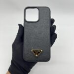 Case For Iphone 15pm Saffiano Black GHW