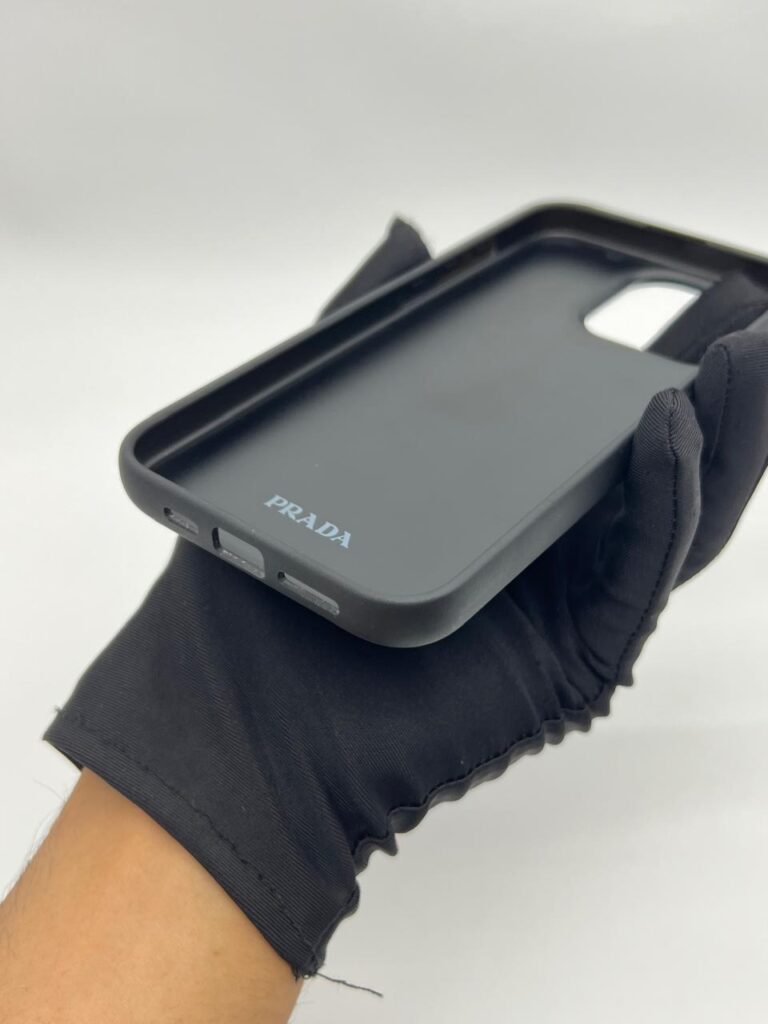 Case For Iphone 15pm Saffiano Black GHW