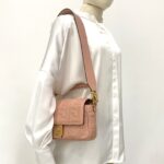 Baguette FF Embossed Baby Pink GHW