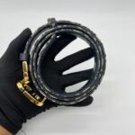 30 Montaigne Reversible Belt Oblique Blue/Smooth Calfskin Blue