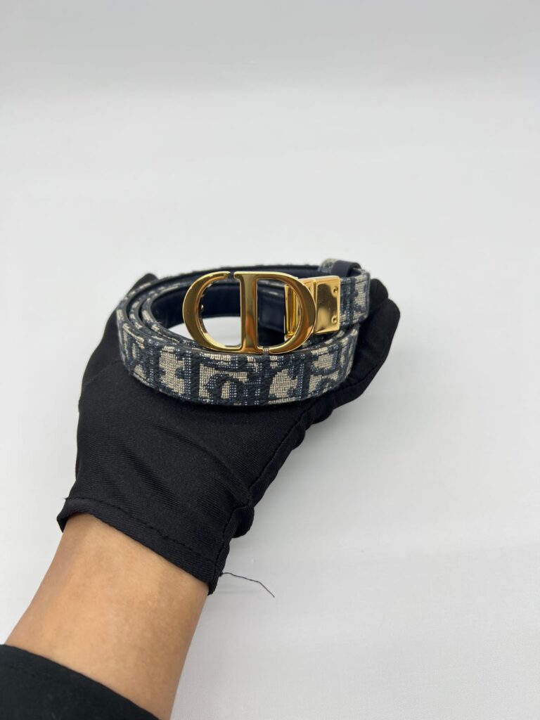 30 Montaigne Reversible Belt Oblique Blue/Smooth Calfskin Blue