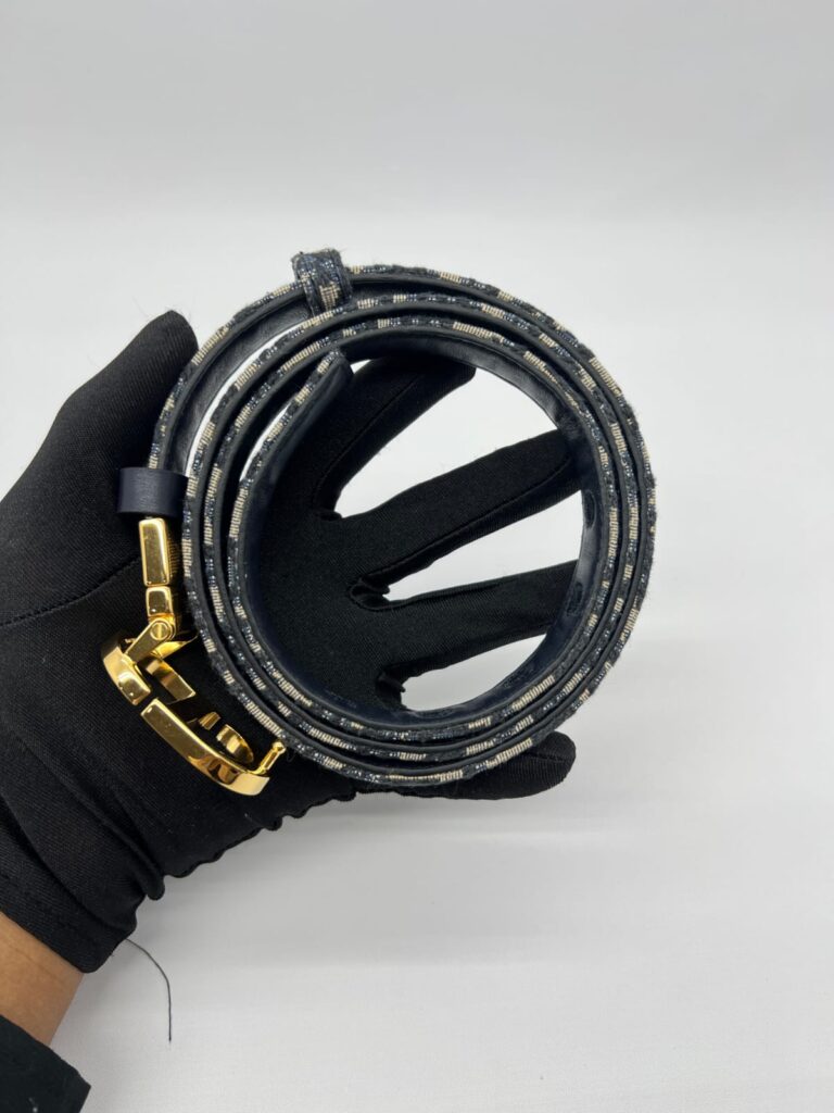 30 Montaigne Reversible Belt Oblique Blue/Smooth Calfskin Blue