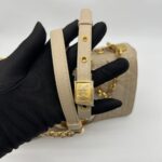 Caro Medium Cannage Powder Beige GHW