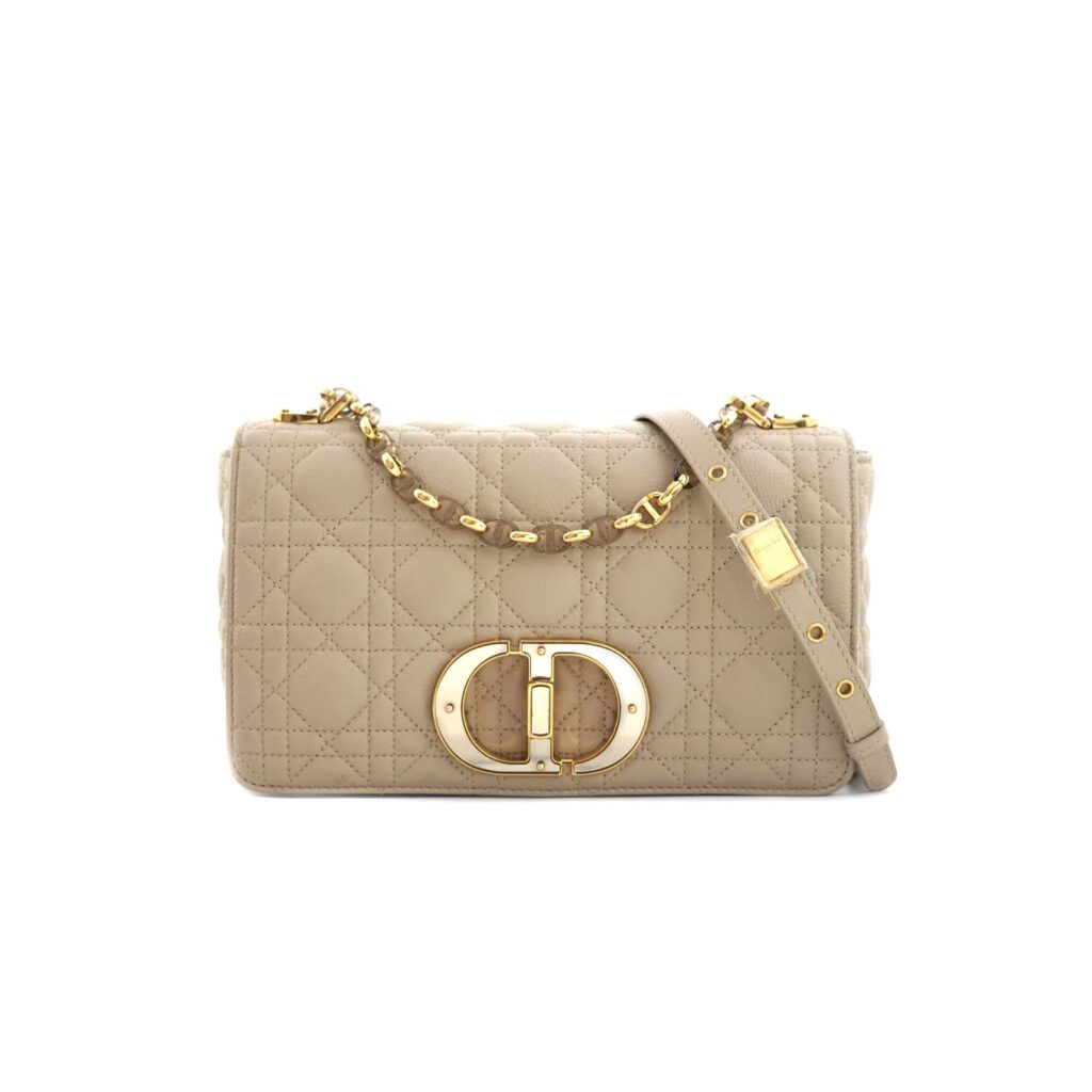 Caro Medium Cannage Powder Beige GHW