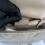 Caro Medium Cannage Powder Beige GHW