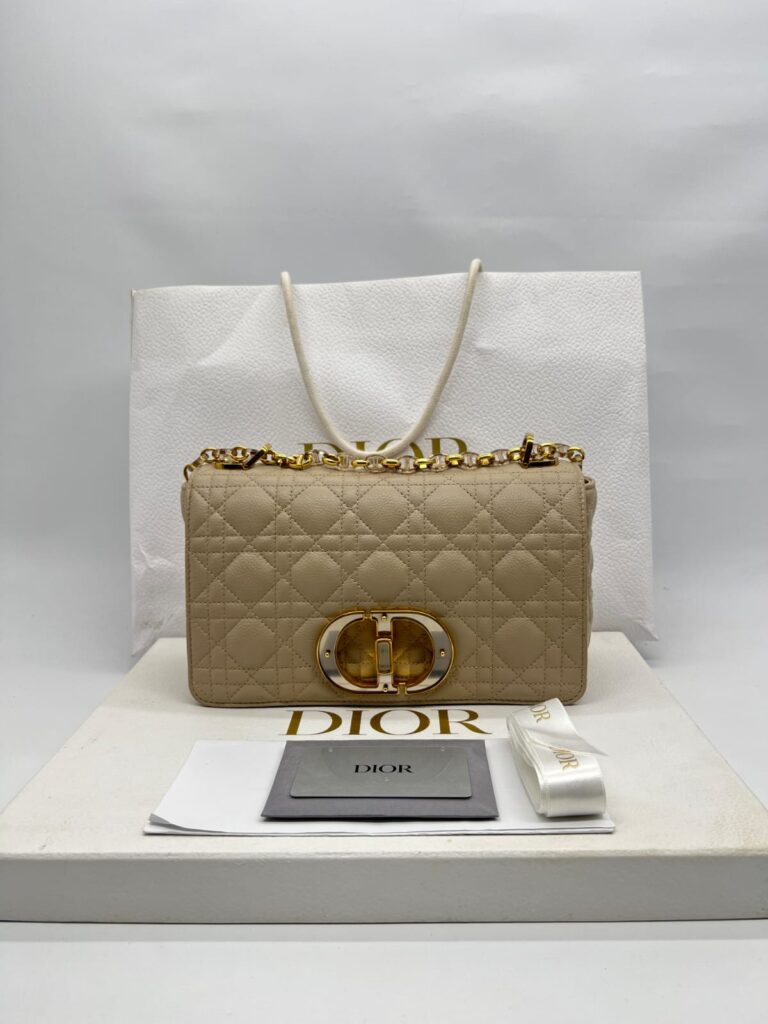 Caro Medium Cannage Powder Beige GHW